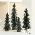 thumbnail image 1 of Cedar Model Artificial Real-looking Exquisite Workmanship Wooden Base Snow Frost Pine Tree Ornaments for Home, 1 of 9