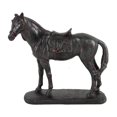 thumbnail image 1 of Figura de caballo Benzara Don, 25 cm, hecha a mano, marrón y negro, 1 of 9