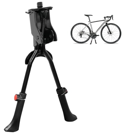 Demine Adjustable Iron Bike Kickstand - Sturdy Kickstand for 24-29 Inch Adult Bike