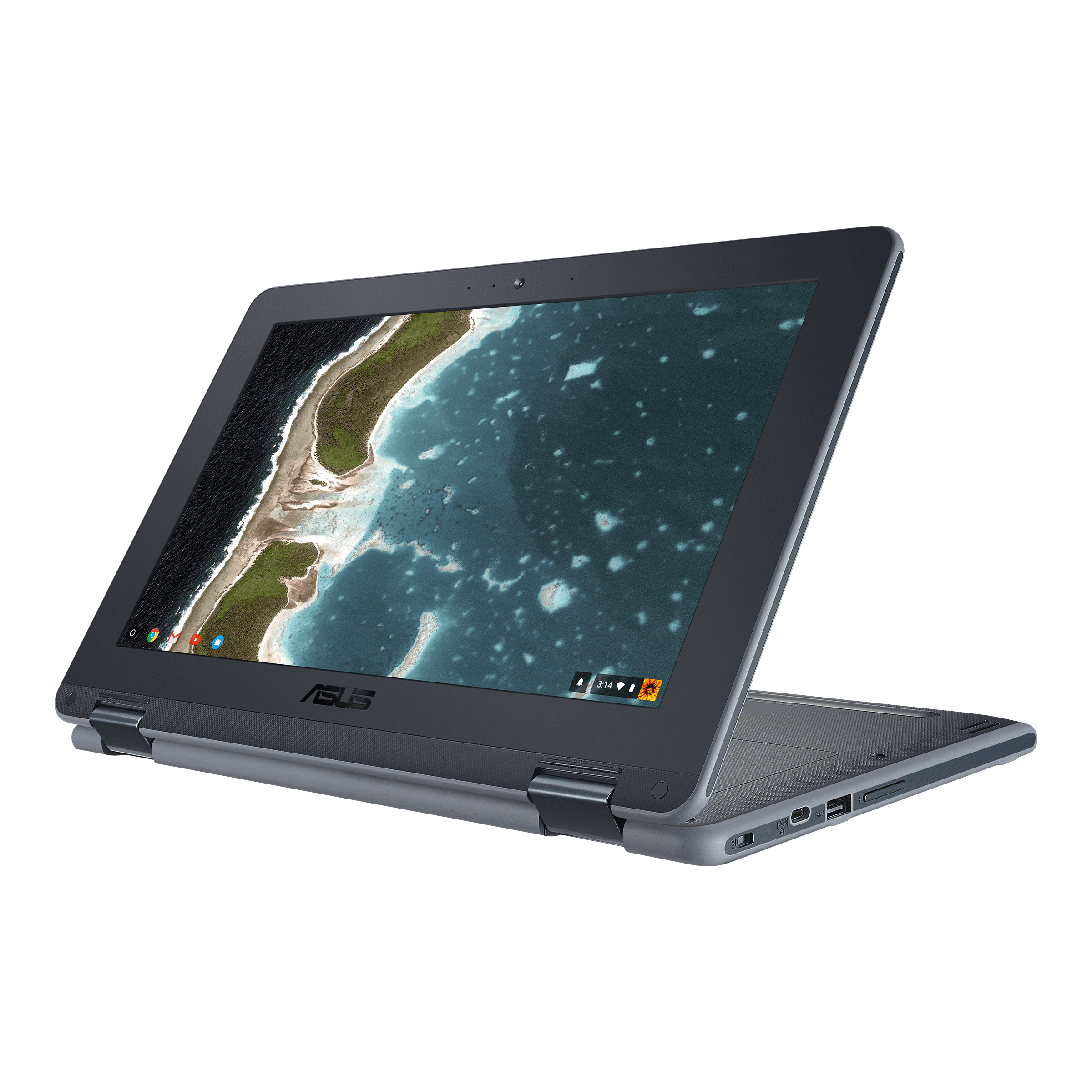 Asus ChromeBook C213S 2 IN 1 11.6'' - Intel Celeron N3350 - 4GB RAM 32GB Storage - ChromeOS - Black