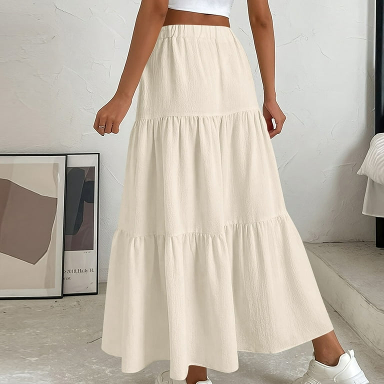 Akafmk Plus Size Womens Skirts,Long Skirts for Women Maxi Boho - Main Image