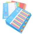 thumbnail image 4 of FRCOLOR Notebook Indexes Pages 38Pcs Colored Folder Separator Loose-leaf Indexes Divider Tabs Plastic Divider,11.81"X8.86"X0.04", 4 of 4