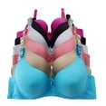 thumbnail image 1 of Iheyi Plus Size 6 Pieces Wired Full Cup Lace Plain Light Padded D/DD/DDD Bra (42DDD), 1 of 3