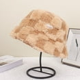 thumbnail image 4 of MesaSe Winter Hat Thick Soft Furry Plush Patchwork Color Matching Windproof Cold Resistant Outdoor Skiing Cycling Fisherman Hat Basin Cap, 4 of 10