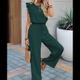 thumbnail image 4 of para Mujer, Verano 2025, Mangas con Volantes, Cuello Cuadrado, con Cordón y Bolsillos, Verde M, 4 of 10