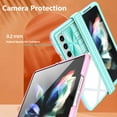 thumbnail image 5 of Compatible with Samsung Galaxy Z Fold 5 Case for Women Men Ultra Cute Slim Samsung Z Fold 5 Protective Case Clear Shockproof Silicone Transparent Phone Case Cover (Blue Pink), 5 of 12