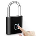thumbnail image 1 of Keyless USB Charging Fingerprint Lock Smart Padlock Waterproof Door Lock 0.2sec Unlocking Portable Anti-Theft Padlock Zinc, 1 of 5