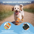 thumbnail image 5 of ROZKITCH 4PCS Dog Boots,Anti-Slip Adjustable Small Dog Shoes for Hot Pavement Hardwood Floors Winter Snow Hiking with Reflective Straps,YellowOrange,#1, 5 of 9