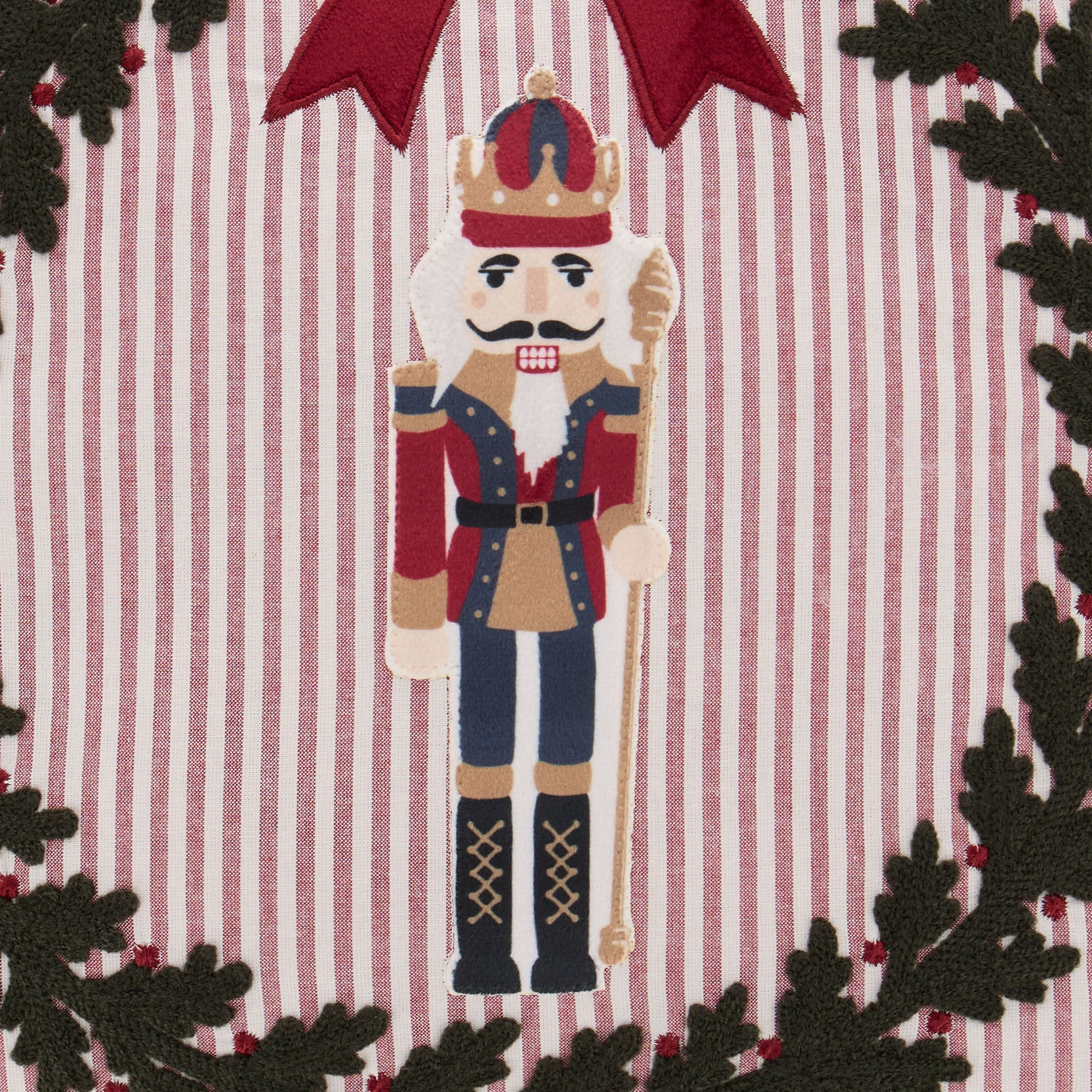 My Texas House Nutcracker Decorative Christmas Pillow, Multicolor, 18" x 18"