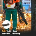 thumbnail image 4 of 52CC Gas Backpack Leaf Blower, 2 Stroke 550 CFM 200 MPH Gas Powered Engine, Low Vibration and Ergonomic Design with Cruise Control for Outdoor GardenYard Cleaning and Snow Removal, 4 of 9