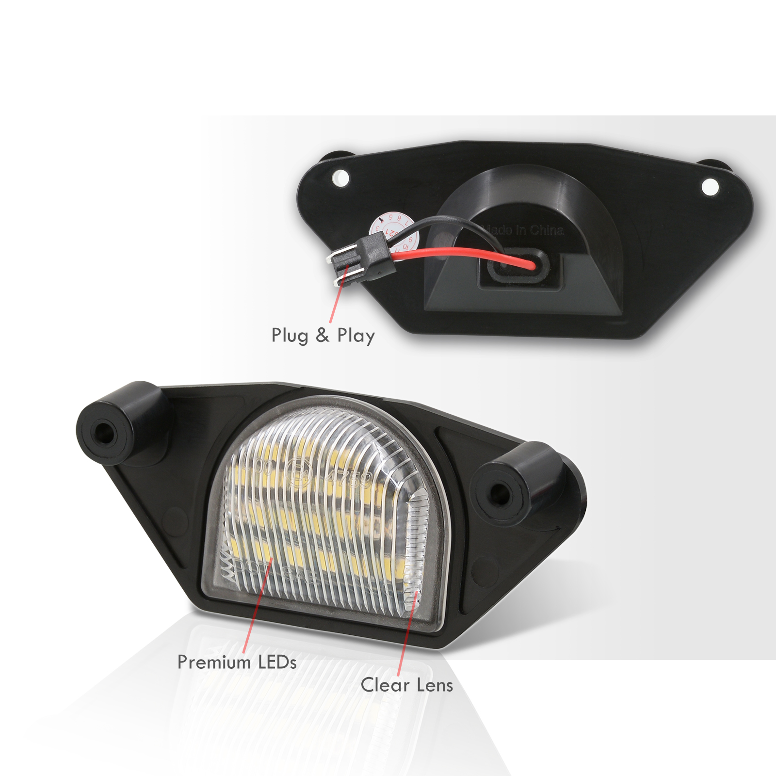 AJP Distributors SMD LED Bulb License Plate Lights Tag Lamps Set Compatible/Replacement For Chevrolet Corvette C4 C5 C6 GMC C/K Series S15 Sonoma Pickup 1500 2500 3500 Chevy Impala Monte Carlo S10 SSR