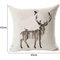 thumbnail image 2 of Funda DE almohada KAIYANG con diseño DE ciervo para sofá cama 45 x 45 cm, 2 of 5