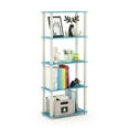 thumbnail image 3 of Furinno Turn-S-Tube 5-Tier Square Tubes Display Shelf, Light Blue/White, 3 of 5