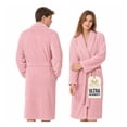 thumbnail image 1 of Bata de Baño Suave, Absorbente y de Secado Rápido, Unisex Real Textil (Rosa, Unitalla), 1 of 8