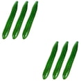 thumbnail image 6 of Raindrops 6 pcs  Simulation Cucumber Models Fake Cucumber Foams Cucumber Faux Vegetable Props, 6 of 8