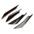 thumbnail image 5 of 4x Front Bumper Diffuser Curved Shape ,Front Bumper Diffuser ,Car Modification Front Bumper Deflector Body Spoiler for Parts Automotive Black, 5 of 10