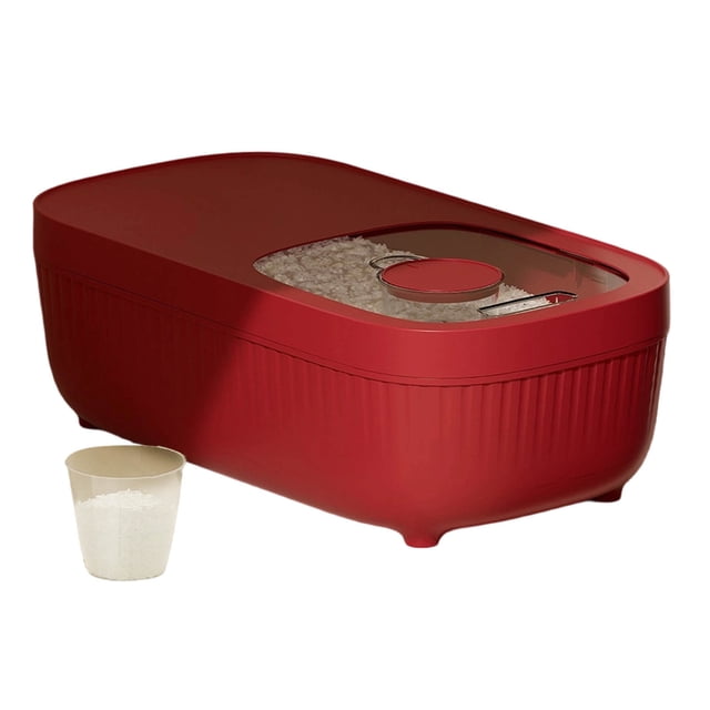 zhangmingg Airtight Dry Food Storage Container with Dispenser for Rice Cereals and Pet Food