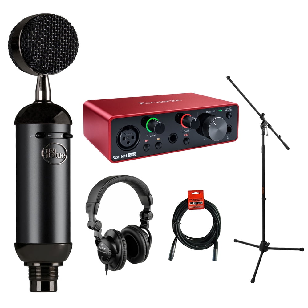 Blue Blackout Spark SL XLR Condenser Microphone with Focusrite Scarlett
