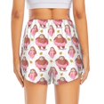 thumbnail image 4 of Goofa Sloth with Donuts1 Printed Women 2 in 1 Running Shorts,Quick Dry Athletic Workout Shorts,High Waisted Athletic Shorts with Liner Pockets-XX-Large, 4 of 9