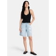 thumbnail image 2 of Madden NYC Women’s Distressed Cotton Jorts, Sizes XXS-XXL, 2 of 5