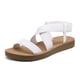 thumbnail image 1 of Sandalia DREAM PAIRS ELENA Blanca con Tira Elástica Plana 2 cm, 1 of 5