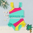 thumbnail image 7 of Zshosam Girls Tankini with Shorts Girls Tankini Swimsuit 2 Piece Bathing Suits for Girls Swim Tank Top and Drawstring Bottoms Size 2T 3T,(Green 2-3 Years), 7 of 7