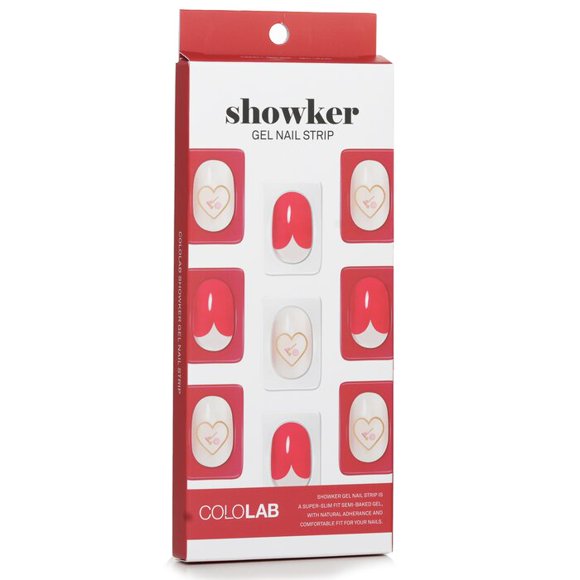 Tira de uñas de gel Cololab CSA511 Red Heart Waterproof