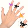 thumbnail image 1 of 20pcs Halloween Ring Set - Spooky Bat, Spider & Skull Designs - Perfect For Parties & Gifts, Durable Plastic, Mixed Colors Halloween Decorations Halloween Decor, 1 of 5