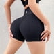 thumbnail image 2 of Pantalones cortos deportivos de cintura alta Fitness Yoga Mujeres Running Gym Leggings (Negro), 2 of 5