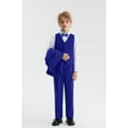 thumbnail image 3 of LOLANTA Kids Tuxedo Suits for Boys Ring Bearer Outfit 5 Piece Set Dress Clothes Formal Wear, 3 of 7