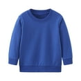 thumbnail image 3 of Garbnen Long Sleeve Shirts for Girls Crewneck Blue Teen Girl Tshirts Basic Fall Preppy Teen Girls Sweatshirts, 3 of 3