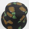 thumbnail image 4 of Gorras de pescador de ala ancha plegables de doble cara con diseño de piña, 4 of 8