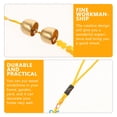 thumbnail image 3 of GOOHOCHY 2 Bells Copper Brass Nylon Tassel Wind Chime Bell Hanging Decor For Car Door Patio Garden 1 Set, 3 of 8