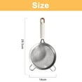 thumbnail image 2 of Stainless Steel Fine mesh strainer Wire sieve for Kitchen tools gadgets-white, 2 of 6