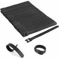 thumbnail image 1 of Bridas para cables de nieve, bridas para cables autoagarre reutilizables ajustables negras (100 piezas 150 x 12 mm), 1 of 5
