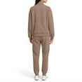thumbnail image 4 of Wutalume Women's Fashion 2-Piece Solid Color Sweatshirt Set, Long Sleeve Top and Jogger Pants, Casual Sportswear Outfit,Khaki 2XL, 4 of 5