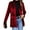 Red, variant on Women's Blazers & Suit Jackets Open Front Cardigan Coat Long Sleeve Velvet Solid Notched Lapel Collar Classy Dark Green Size XL