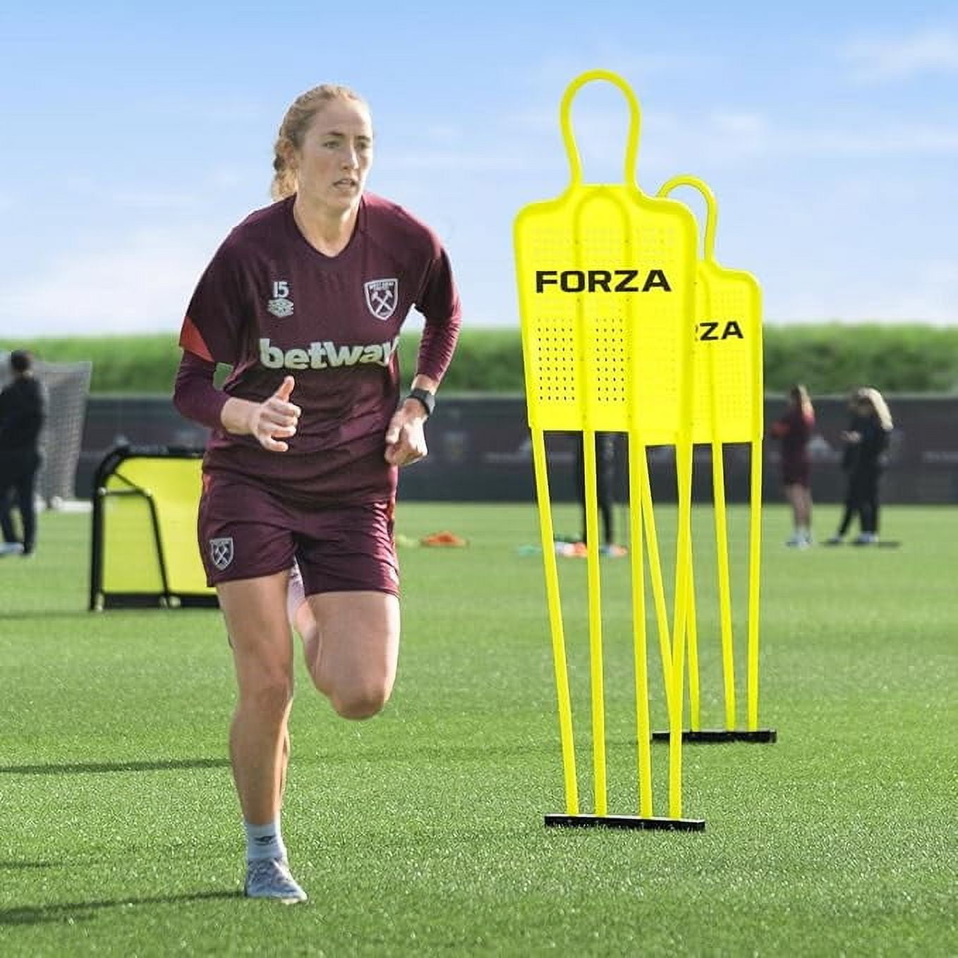 FORZA Soccer Free Kick Training Mannequin [Mini/Junior/Senior] | Durable PVC Training Dummies with Steel Ground Spikes - Optional Carry Bag