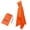 Orange, variant on 3 in 1 Hooded Rain Poncho with Sleeves Water Resistant Cover for Motorcycle Camping Hiking Travel Use