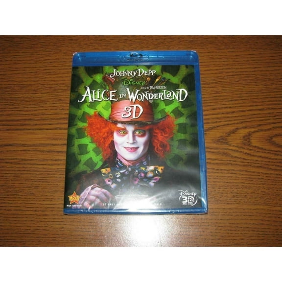 Alice In Wonderland 3D NEW SEALED Blu-Ray DVD Johnny Depp