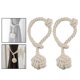 thumbnail image 4 of Corbatas de Cuerda de Cortina Perfecl Nudo de Punto 2 Piezas Beige, 4 of 8