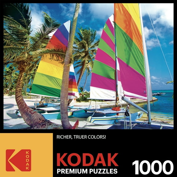Cra-Z-Art Kodak 1000-Piece Boats on Beach Greece Adult Jigsaw Puzzle