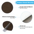 thumbnail image 3 of Uxcell 4.5 Inch Diameter Lamp Base Felt, 10Pack 2mm Thickness Adhesive Non-slip Anti-scratch Backed Felt, Coffee, 3 of 6