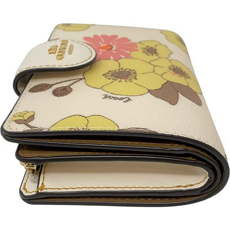 Coach Tech Wallet in Signature Canvas with Floral Cluster Print