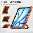 thumbnail image 5 of for iPad Pro 12.9 inch Case (2022/2021/2020/2018), 360 Rotating Shockproof Cover with Stand, Handle, Shoulder Strap, Orange, 5 of 7