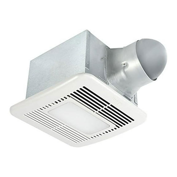 Open Box Delta Breez Exhaust Fan LED Light w/ Humidity Sensor, 80/110CFM, White