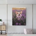 thumbnail image 6 of Kdxio Dog in Lavender Flowers Pattern Canvas Wall Art 12x16 Inches - Waterproof HD Print Solid Wood Frame for Living Room & Bathroom,Vertical, 6 of 8