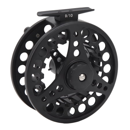 YAHHU 9/10 Ratio Fly Reel - Lightweight Steel 3-Bearing Smooth Casting Left/Right Hand Conversion Ideal for Streams & Lakes