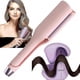 thumbnail image 1 of French Wave Curling Iron Rommantic French Eggs Roll Curling Iron French Eggs Roll Curling Iron V-shape Ceramic Bigwaves Hair Crimper, 1 of 1