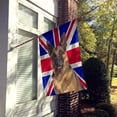 thumbnail image 2 of German Shepherd with English Union Jack British Flag Flag Canvas House Size, 2 of 4